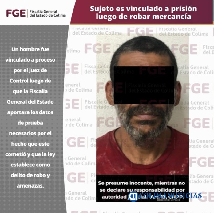 Vinculado robo y amenazas