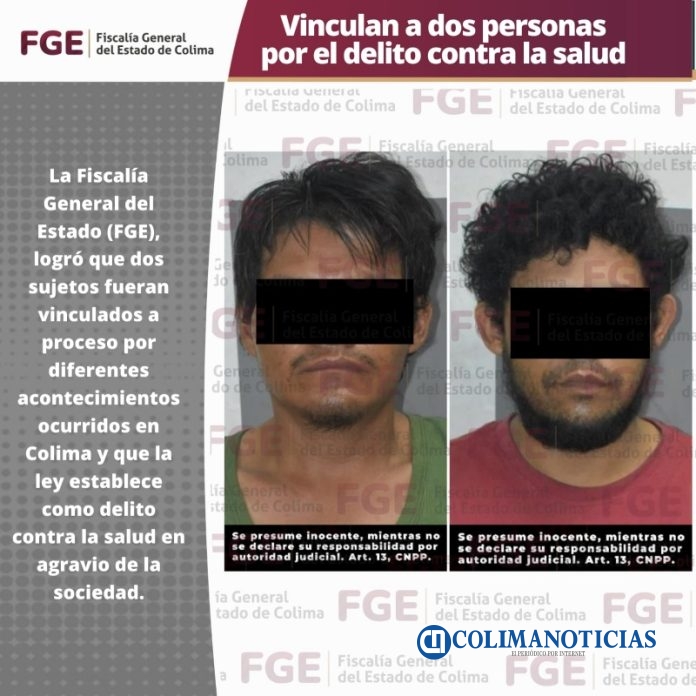 Vinculan a dos personas por el delito contra la salud