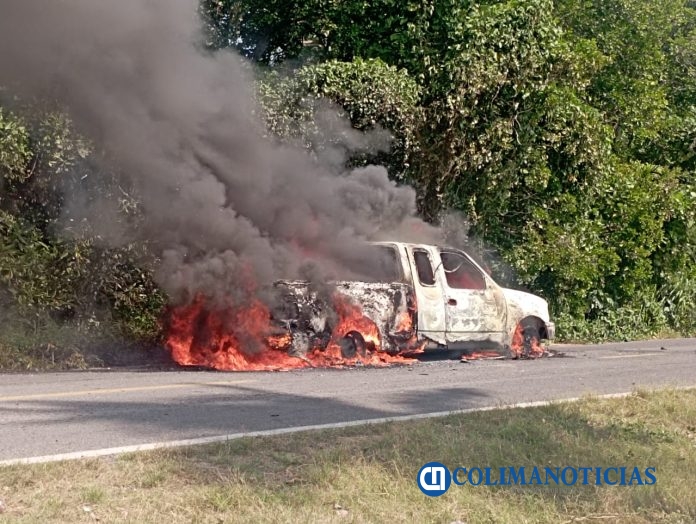 incendio de camioneta