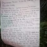 Aparecen dos cartulinas con mensajes amenazantes en Bosques del Sur en Colima