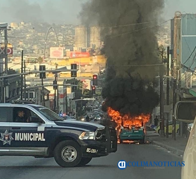 quema de autos en tijuana