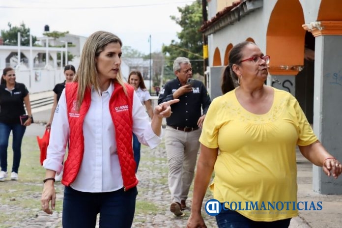 Margarita Moreno visita familias afectadas por el sismo en Lo de Villa