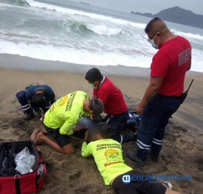 ahogado en olas altas
