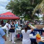 personal de salud tras sismo
