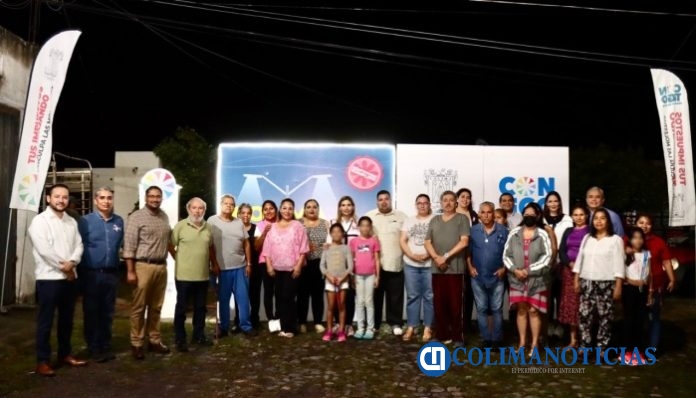 Margarita Moreno renueva luminarias en la colonia Las Fuentes
