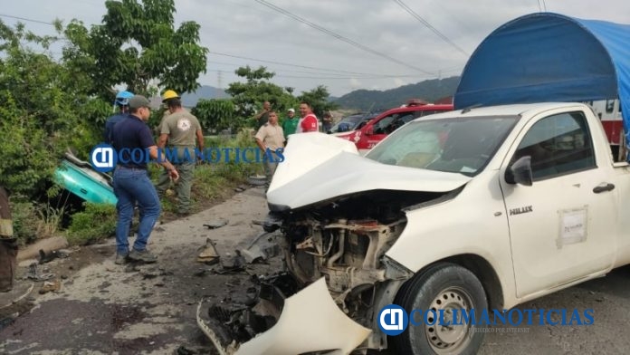 Un muerto y 3 lesionados en accidente vehicular por el libramiento El Naranjo