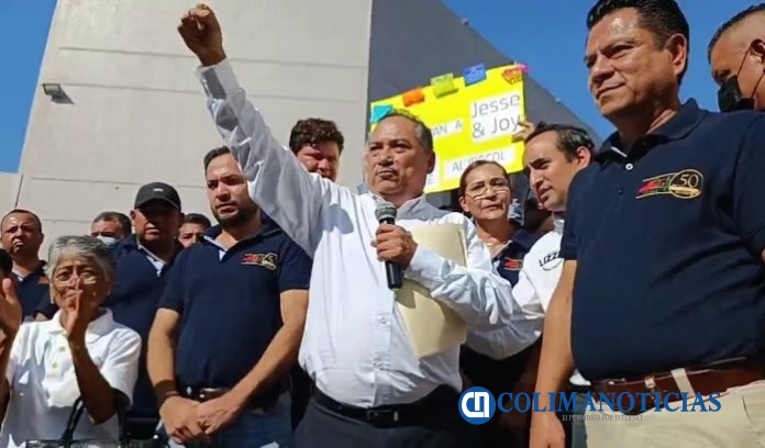 martin y sindicato en pie de lucha