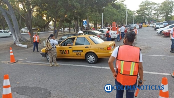 taxis en la feria de colima