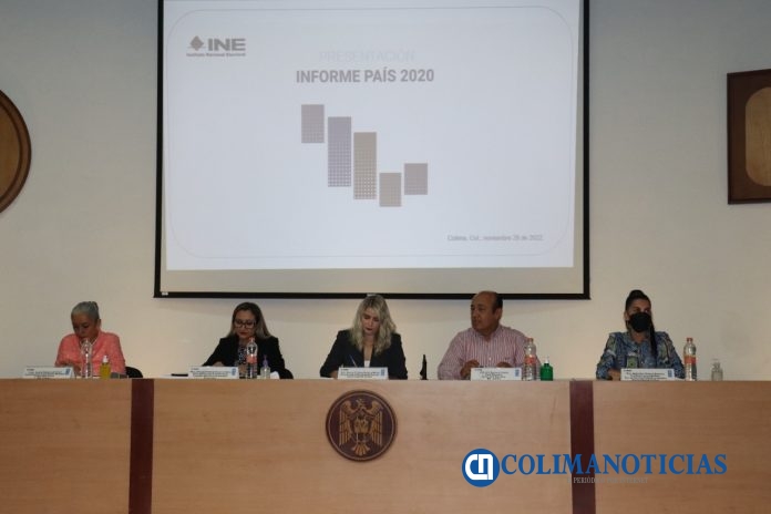 EL INE en Colima, presentó en la Universidad de Colima el Informe País