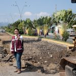 Griselda Martínez supervisa pavimentación con concreto hidráulico en el cruce de avenida Paseo de las Gaviotas y el Boulevard Elías Zamora2
