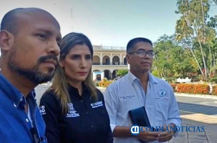alcaldesa de colima en revision de catedral