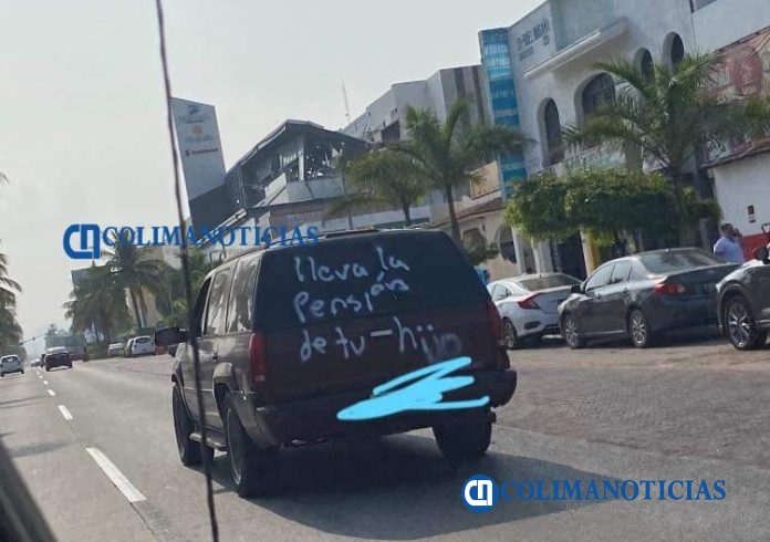 mensaje en camioneta de manzanillo pension