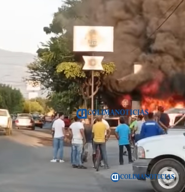 Entre balaceras, incendios a negocios y vehículos fue la tarde de ayer en Tecomán