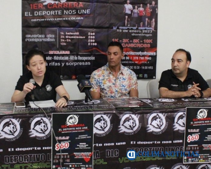 Anuncian primera carrera 'El deporte nos une' del Club Deportivo Linces Colima
