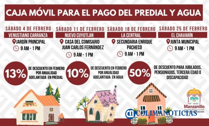 Ayuntamiento de Manzanillo ofrecerá descuentos en predial