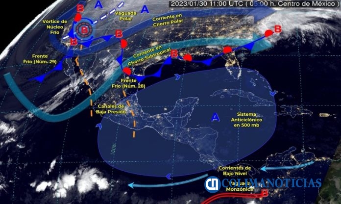 Colima y otros seis estados, con las temperaturas más elevadas
