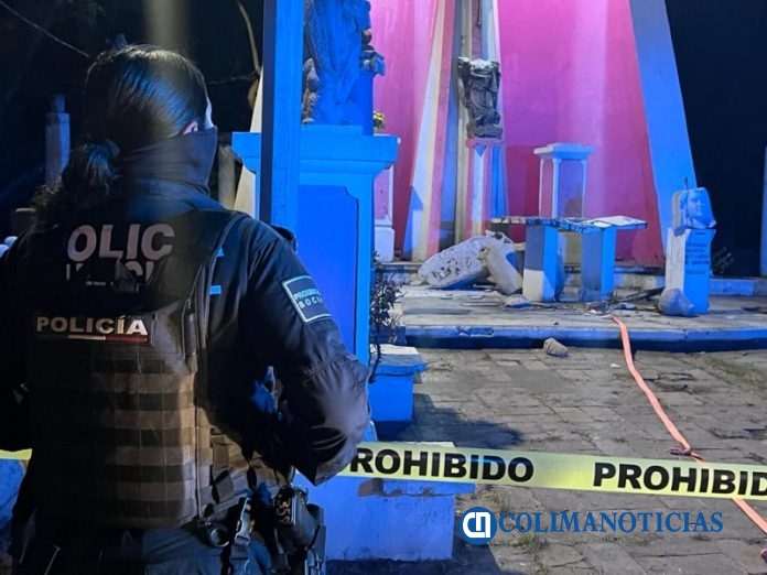 destruyen ermita de la virgen de la Candelaria en Tecomán 2