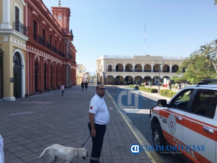 proteccion civil simulacro centro de colima