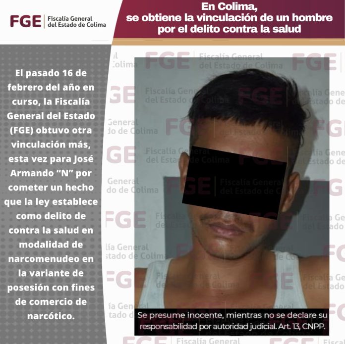 Se obtiene la vinculación de un hombre por el delito contra la salud