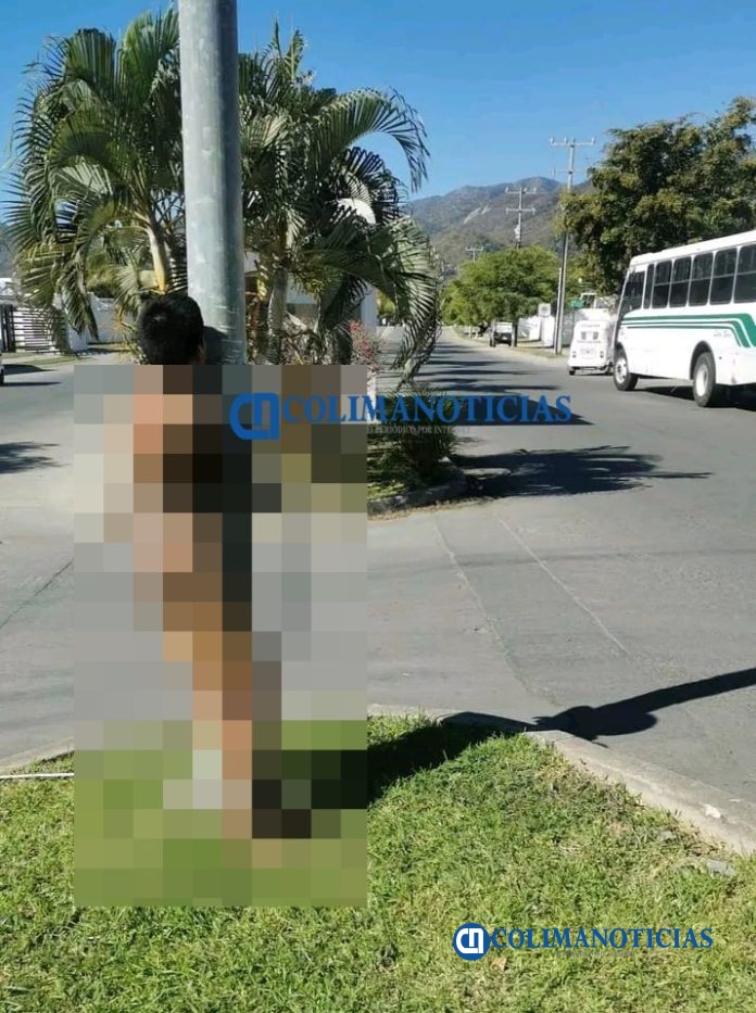 Tras robar, es atrapado, desnudado y amarrado a un poste de la vía pública en Terraplena