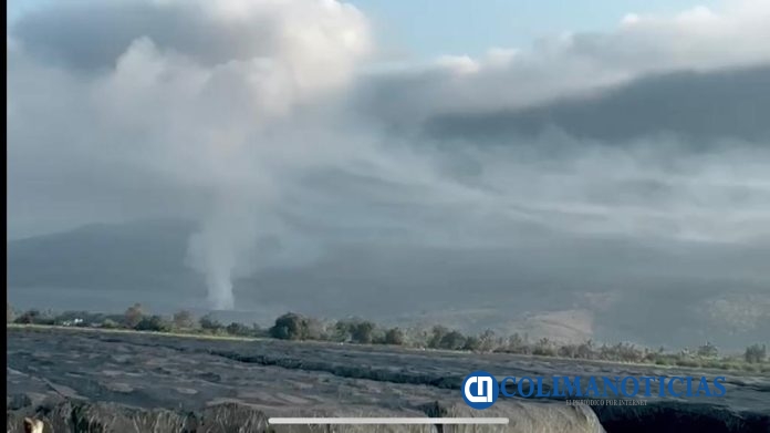 humo por incendio relleno sanitario