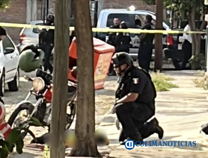 muerto en las palmas en Colima