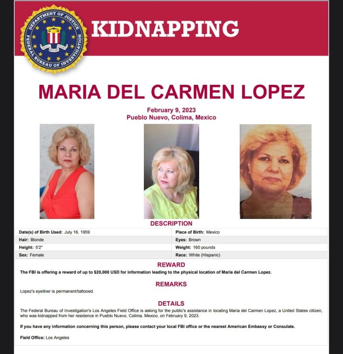 FGE colabora con FGR y FBI en investigación sobre secuestro de ciudadana méxico-americana