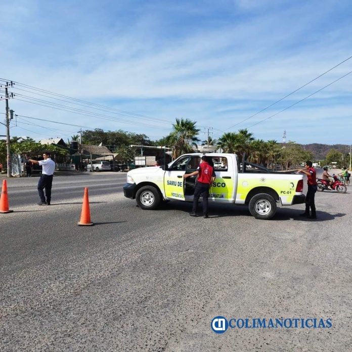 Realizan simulacro de Alerta de Tsunami en Cihuatlán, Jalisco
