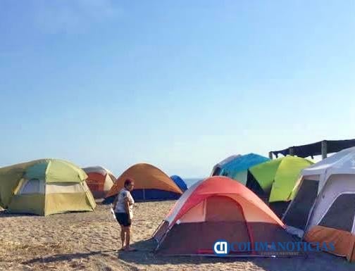 campamento en Cuyutlán