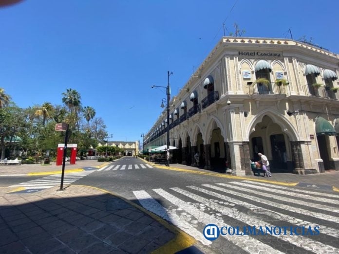 Centro de Colima vacío