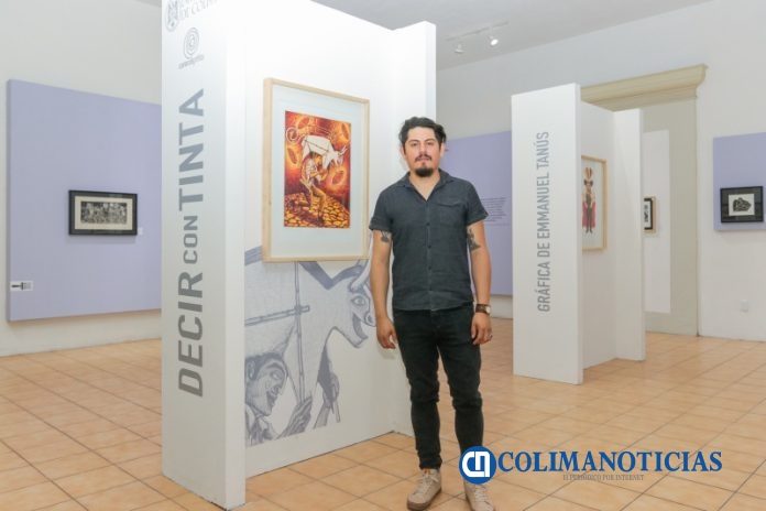 Entrevista con Emmanuel Tanús, quien expone Decir con tinta, en el MUAP