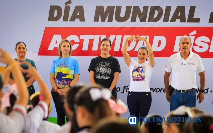 Gobernadora de Colima encabezó el Día Mundial de la Activación Física