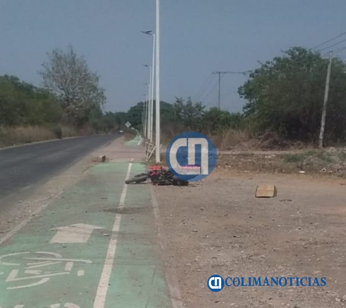 Motociclista fue asesinado sobre la carretera rumbo a Pueblo Juárez en Coquimatlán
