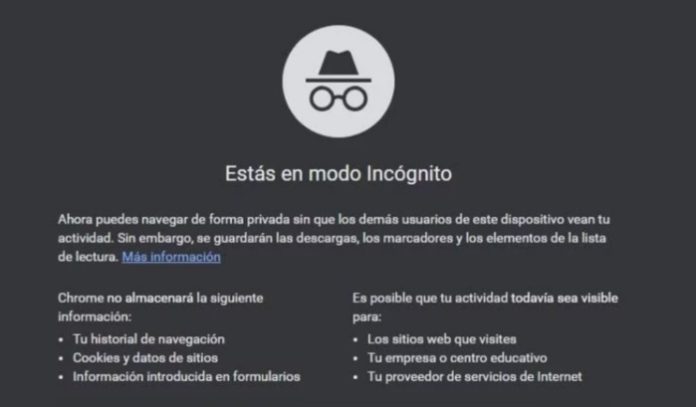 modo incógnito
