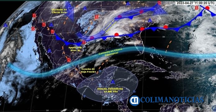 temperatura de 40 a 45°C sin probabilidad de lluvias