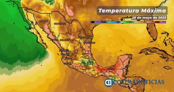 Colima inicia semana con temperaturas máximas que llegarían de 35 a 40°C