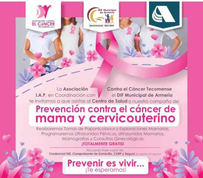 Dif municipal y Asociación contra el Cáncer llevan campaña de detección de Cáncer en Los Reyes