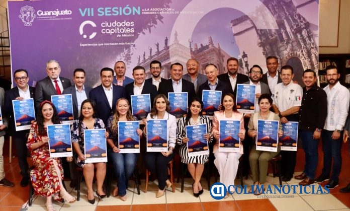 La presidenta municipal Margarita Moreno promociona Festival Internacional del Volcán ante alcaldes de 18 ciudades