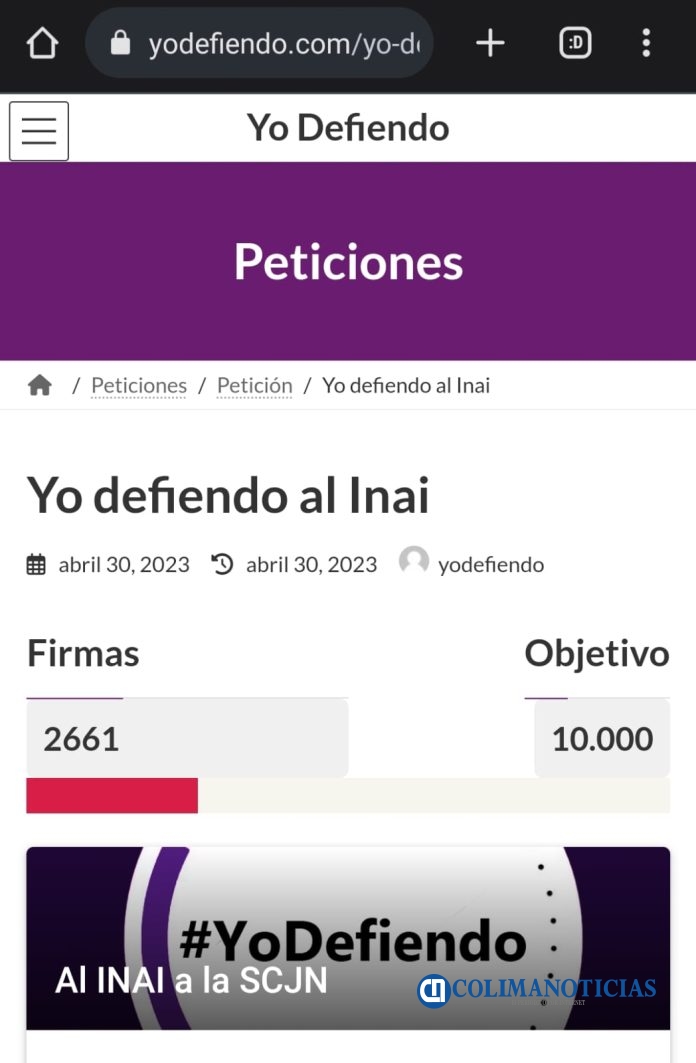 Lanzan página en apoyo al INAI