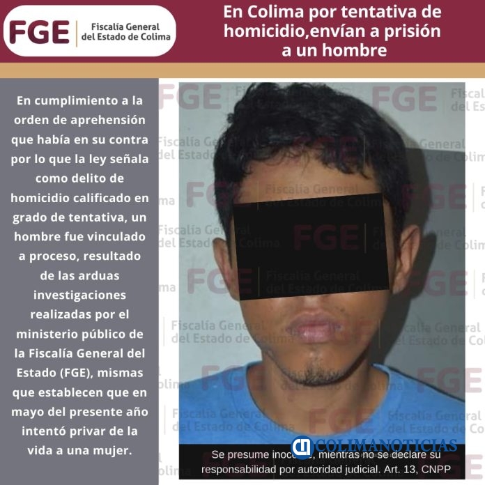 En Colima por tentativa de homicidio, envían a prisión a un hombre