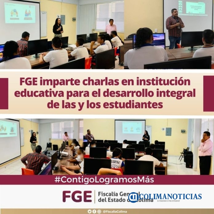 FGE imparte charlas en institución educativa para el desarrollo integral de las y los estudiantes