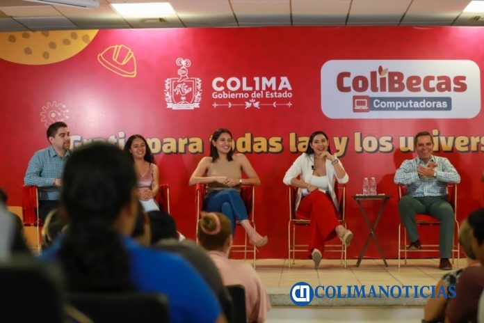 Gobernadora anuncia computadoras gratis a estudiantes de UdeC campus Coquimatlán