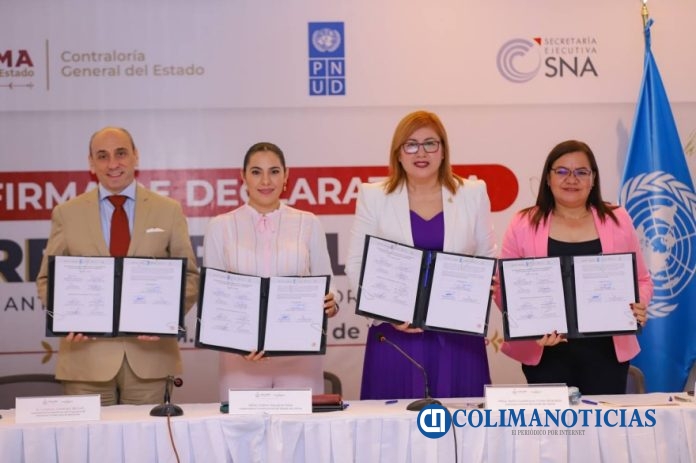 Gobernadora firma Declaratoria 'Anticipando Riesgos de Corrupción' con Contraloría y representante de Naciones Unidas