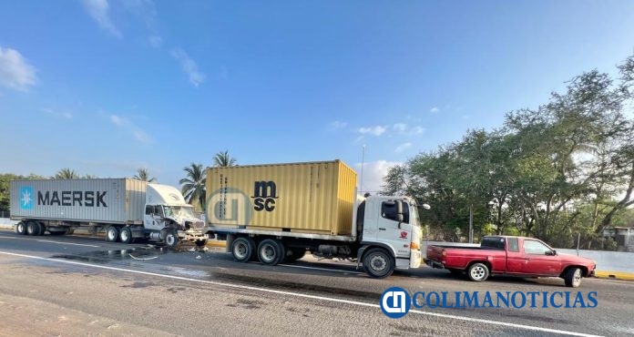 Perro provoca carambola de vehículos en la autopista Manzanillo-Colima0