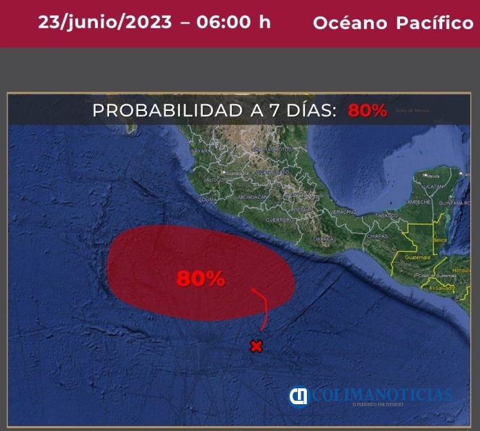 Probables lluvias aisladas en zonas de Colima y temperatura máxima de 40 a 45°C