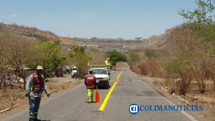 Seidum continúa el mantenimiento en carreteras estatales de Colima