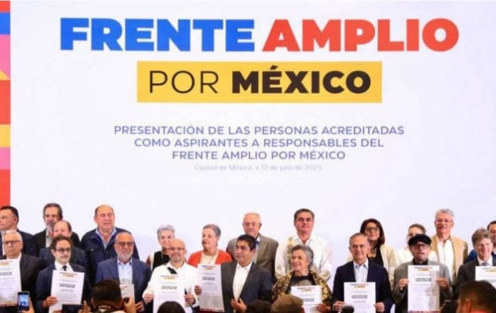A seis aspirantes del Frente Amplio por México se les complica obtener las firmas
