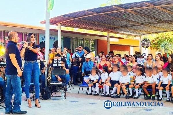 Continúan conciertos de la Banda Sinfónica de Colima en escuelas públicas de comunidades