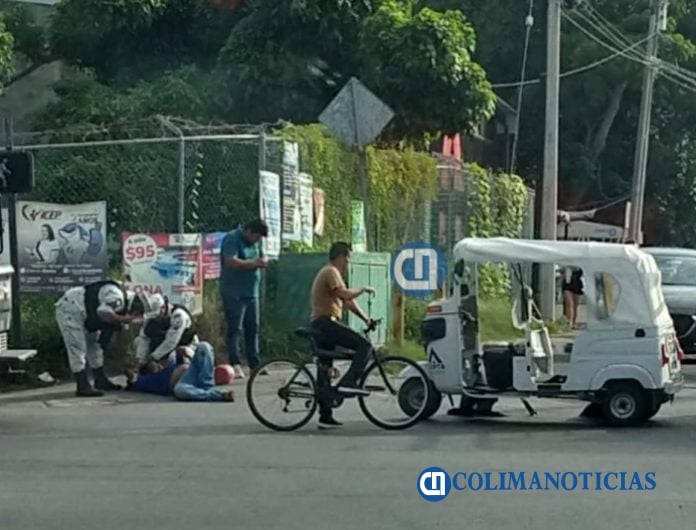 Dos lesionados en accidente de mototaxi vs patrulla en Salagua
