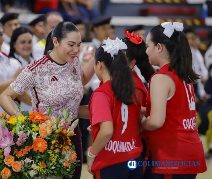 Indira inauguró la Convivencia Deportiva Estatal de Educación Básica Colima 2023